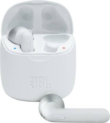 JBL Tune 225TWS with 25 Hours of Battery Life Bluetooth(White, Silver, True Wireless)
