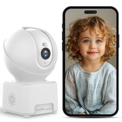 Ebitcam Smart WiFi Camera for Home, 360 CCTV Camera Full HD View 2-Way Talk, AI Motion/Sound Detection, Alexa Enabled, Smart Alarms, Advance Night Vision, Cloud & SD Card Support (Upto 512GB)
