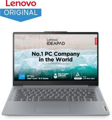 Lenovo IdeaPad Slim 3 Intel Core i5 12th Gen 12450H - (8 GB/512 GB SSD/Windows 11 Home) 14IAH8 Thin and Light Laptop(14 Inch, Arctic Grey, 1.37 Kg, With MS Office)