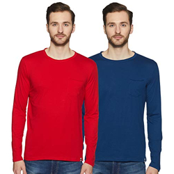 Amazon Brand - Symbol Men's Solid Regular Fit T-Shirt (Pack of 2) Multicolor2 L