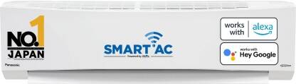 Panasonic 7 in 1 Convertible with True AI Mode,Matter Enabled 1.5 Ton 4 Star Split Inverter AC with Wi-fi Connect  - White(CS-NU18ZKY4W/CU-NU18ZKY4W, Copper Condenser)