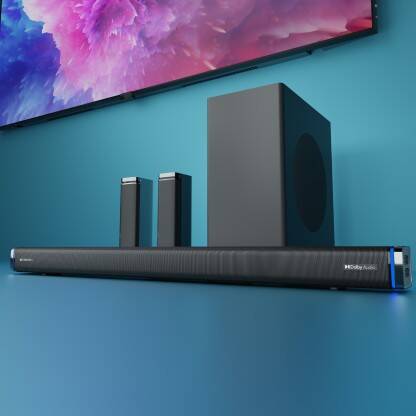 ZEBRONICS ZEB-Juke bar 9530WS Pro Dolby 5.1 400 w Bluetooth Soundbar(Black, 5.1 Channel)