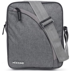 Wooum Sling Bag Croos Body Messenger bag Compact Size 10x8x4 Inch Tgrey, Water-Resistant 4 Zipper Compartments, Adjustable Strap, Tablet Holder, and Large Capacity - mix colors