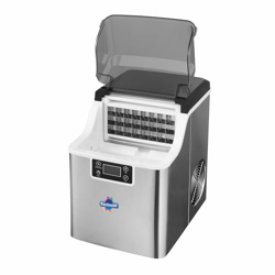 Rockwell RICM22 Ice Maker Machine | 24 Cubes in 20 mins | Compact & Portable - Ideal for Home/Kitchen/Office/Party - Silver