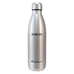 WONDERCHEF Hydro-Bot 500ml Stainless Steel Single Wall Water Bottle (BPA Free, Silver)