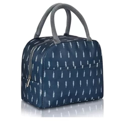 Insulated Lunch Bag for Men Woman for Office Easy to Reuse Canvas Thermal for Food Keep Warm or Cool Water Proof Travel Bags for Picnic for Kids Outdoor Meal Lunchboxes for Boys (Grey)