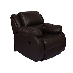 The Couch Cell Multi-ply Hazel Recliner Leatherette, Brown