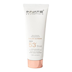 Innate's Silk-Touch Transparent Solar Sunscreen SPF 53+ PA++++ for Men & Women - 50ml | Broad Spectrum UVA/UVB Protection,Non-Comedogenic,Hypoallergenic | Sweat & Water Resistant Sunscreen Gel