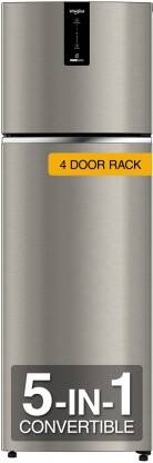 Whirlpool 308 L Frost Free Double Door 3 Star Convertible Refrigerator  with 3 Star Convertible(TITAN STEEL, IF INV 355 TITAN STEEL(3S) CONV-TL)