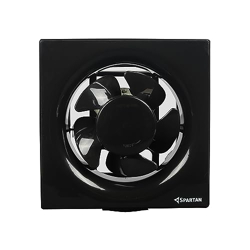 Spartan Ventilo 8 inch Exhaust Fan | Blade Size 200 mm | 6 Months Warranty | Black Ventilation Fan | For Kitchen, Office and Bathroom