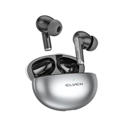 Elver Buds X - Dual ANC+ENC, Dynamic Drivers with 32dB ANC with 4 mics, Upto 50HRS Playback, True Light Sensor, Intuitive Touch Controls, BT v5.3, Wireless Charging & Type-C Fast Charging,(Metallic)