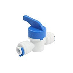 CSI INTERNATIONAL 1/4" Inline Tube Tap Shut Off Ball Valve Quick Fitting Connection Aquarium Ro Water Filter - Set 1