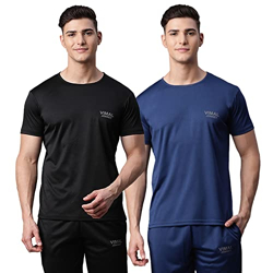 VIMAL JONNEY Regular Fit Multicolor Women Tshirts Pack of 2-VIMAL57659