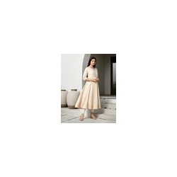Women Floral Print Flared Kurta