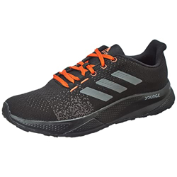 Adidas Men Synthetic Saber Run Running Shoe CBLACK/GRESIX/PRERED (UK-10)