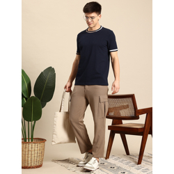 Mast & Harbour Men Textured Knit T-shirt