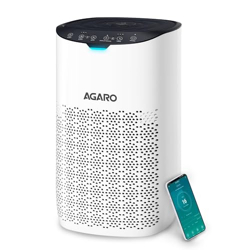 AGARO Royal Air Purifier For Home, Bedroom,True HEPA Filter H13, Removes 99.99% Pollutants, Bacteria, Virus & PM 0.1 Particles, 4 Stage Purification, CADR 300 m/hr