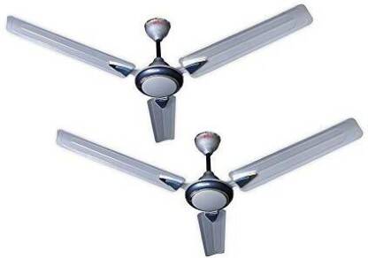 DIGISMART Galaxy-1 Anti Dust 1200 mm 3 Blade Ceiling Fan(Energy Saving | SILVER BLUE | Pack of 2)