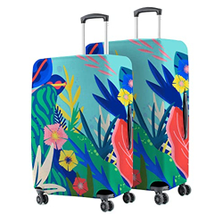 Nasher Miles Polyester Protective Luggage Cover Set of 2 (Medium-Large) - Underwater Design