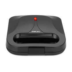 Bajaj SWX 5 800-Watt 2-Slice Sandwich Toaster | Non-Stick Coated Plates for Easy-to-Clean | Upright Compact Storage | Buckle Clips Lock | 2 Years Warranty | Black