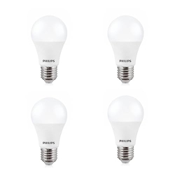 PHILIPS Stellar Bright 12-Watt LED Bulb E27 Base (Crystal White, Pack of 4)