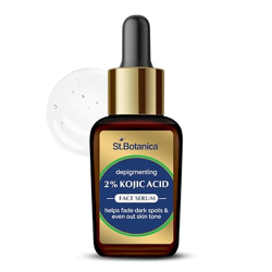 St.Botanica Depigmenting 2% Kojic Acid Face Serum with 2% Alpha Arbutin & 10% Niacinamide - 30 ml (Pack of 1) | Targets Pigmentation, Discolouration & Uneven Skin Tone | For Women & Men