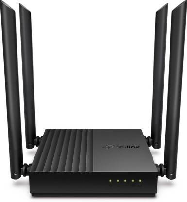 TP-Link Archer C64 AC1200 Gigabit MU-MIMO 1200 Mbps Router(Black, Dual Band)