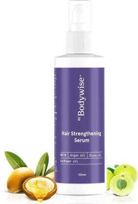 Be Bodywise Hair Strengthening Serum with Argan Oil & Olive Oil | For Dry & Frizzy Hair(100 ml)