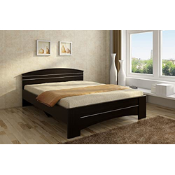 SPACEWOOD Maxima Queen Bed with Modified UNDERSTRUCTUR - Natural WENGE (KOSMAXIMAQBNEW-127, Engineered Wood)