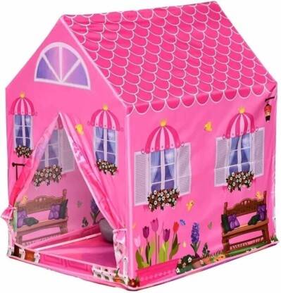 DIANOR Colorfull and Extremely Light Weight Indoor and Outdoor Kids Play Tent House(Pink)