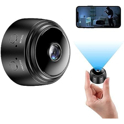 MSTECH WiFi Spy Camera Hidden for Home Outdoor High HD Focus Spy Magnet Mini Live Stream Night Vision IP Wireless 1080P Audio Video Hidden Indoor Nanny Camera for Home Offices Security