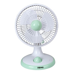HEWA Table Cum Wall Fan with Tilt Ajustment for Personal Cooling At Home and office with Low Noise 6 Inch, 1 Year Warranty, White