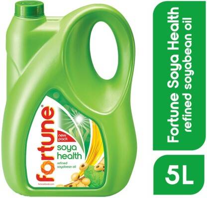 FORTUNE Soya health refined Soyabean Oil Can(5 L)