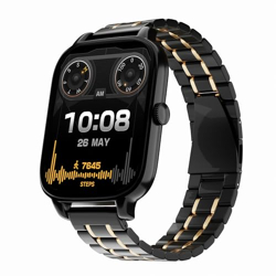 Vibez Majestic Luxury Smartwatch for Women & Men - Stainless Steel Strap, 1.83