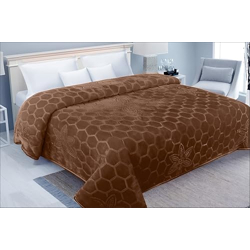Status Contract Mink Blanket | Double Bed AC Blanket |Skin-Friendly, Lightweight & Super Soft Blanket 2.2 Kgs- 220 x 215 Cms (Brown)
