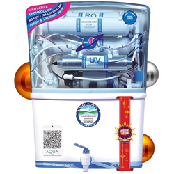Aqua Grand Plus RO Domestic Water Purifier (RO+ LED UV+ ORC COPPER+ HIGH TDS MEMBRANE+ TDS CONTROL) Fully Automatic, Best For Home/Office Purpose | 20 LPH | 12 Liter Storage (Aqua Grand Plus)