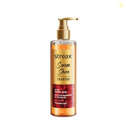 Streax Serum Shine Shampoo, 490ml |Shampoo for Frizzy and Dry Hair |Mi