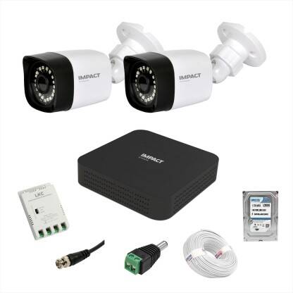 Impact by Honeywell 2MP 2 Bullet CCTV Camera + 4 Channel DVR +1TB HDD +90 mtrs cable Cctv Camera Set Security Camera(1 TB, 4 Channel)