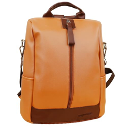 Amazon Basics Women's Convertible PU Leather Backpack | Water-Resistant | Fits 13
