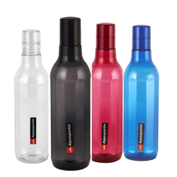 CELLO Aqua Sparkle | 100% food grade | Leak proof and Break proof | Perfect for staying hydrated at the school,college, work Water Bottle | 1000ml, Set of 4 | Assorted