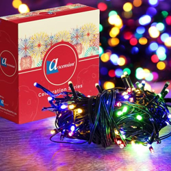 ascension 36 feet 40 LED Serial Blubs String Light for Indoor Outdoor Dcor String Lights for Diwali, Navratri,Party,Ramadan,Christmas Decoration Led Lights for Home Festival Decoration (Multicolor)