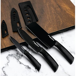 Rylan Stainless Steel 3 Pieces Chef Knife Set.Meat Knife with Sharp Blade with Ergonomic Handle for Home Kitchen and Restaurant