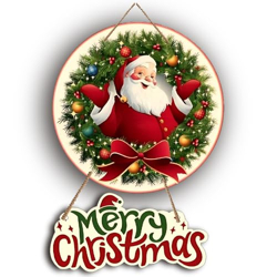 300Sparkles Christmas Decoration Wooden Wall Hanging Ornaments for Home | Living Room | Office | Christmas Party | Church Decoration Xmas Decor CH-04