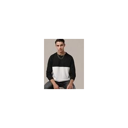Colourblock Cut & Sew Crew-Neck Sweatshirt