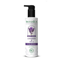 Jaquline USA Botanica Vit E Lavender Body Wash for Deep Cleansing, Hydrating, Moisturising, Softer & Smoother Skin, For All Skin Type, No Parabens,sulfate free, 250ML