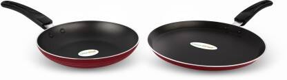 Greenchef Duo Pack (Red) Non-Stick Coated Cookware Set(PTFE (Non-stick), 2 - Piece)