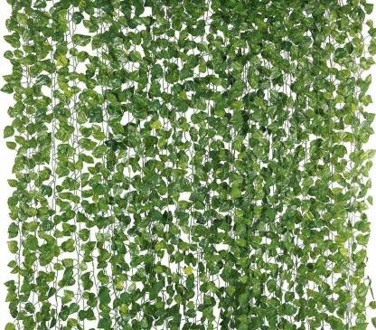 Akaar Money Plant Creeper For|Home|Office|Garden|Decoration (Pack of 12) Artificial Plant(220 cm, Green)