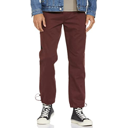 Amazon Brand - INKAST Men's Carrot Casual Pants (A22-INK-CTR-105_Maroon_34)