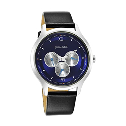 Sonata Force Analog Blue Dial Men's Watch-7140SL03