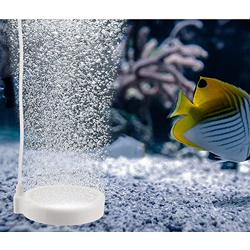 SANSEFERO White Round Air Stone Disc Bubble Diffuser for Aquarium Fish Tank Hydroponics Pump Carborundum Airstones Air Pump (2 INCH)